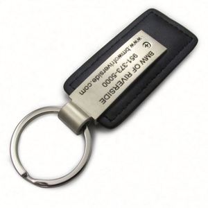 Custom Embossed Logo PU Leather Keychain Promotional Car Keychain <b>Gift</b> - Product Image 4
