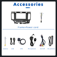 10 "Android Auto Stéréo Vidéo Multimédia Système Autoradio pour Mitsubishi Lancer 2007-2012 Carplay GPS Navigation