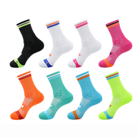 Chaussettes de course personnalisées en gros avec logo, respirantes en maille, pour hommes et femmes, chaussettes de marathon professionnelles