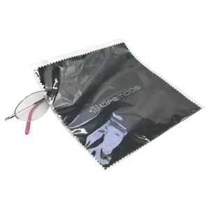Paño de gafas de microfibra con logotipo personalizado de lujo
