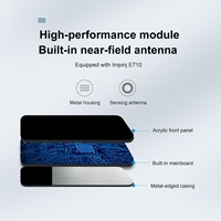 Lector/Escritor de Escritorio E-Bit UHF RFID 860-960MHz ISO 18000-6C, Sistema EAS, Distancia de Lectura de 0-1m, Material Acrílico, Tarjetas Windows 10