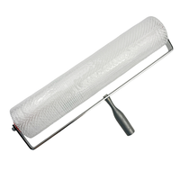 Outils de pose de revêtements de sol en époxy Master : Rouleau à pointes et raclettes rapides à encoches pour revêtements époxy