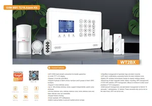 盗難防止ワイヤレスホームセキュリティアラームパネルWifiGsmアラームシステムキットWifiTuyaアプリ