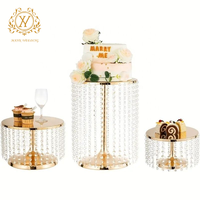 Décoration de mariage pour hôtel, assiette à dessert en acrylique, table à gâteaux, scène de mariage, restaurant, ensemble de supports à gâteaux en métal et cristal
