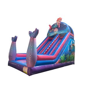 Château Gonflable Commercial Rose Thème Sirènes Princesse – Combo Toboggan et Aire de Jeu pour Enfants – Idéal <span class=keywords><strong>Jardin</strong></span> ou École – <span class=keywords><strong>Prix</strong></span> Usine - Product Image 1