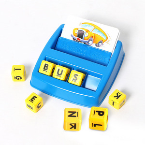 Jeu amusant de l'alphabétisation anglaise Wiz-Mots à vue en majuscules-30 cartes flash-Jouets éducatifs d'apprentissage de la langue préscolaire - Product Image 1