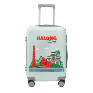 Maleta de viaje de lujo bajo Moq Abs Material personalizado Color bolsa de plástico paquete hecho en Vietnam fabricante - Product Image 3