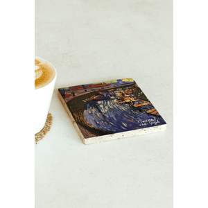 Vincent <b>Van</b> Gogh Series Stone Coaster Set 67 Square Design for Business Cup <b>Mat</b> Gift or Promotion - Product Image 2