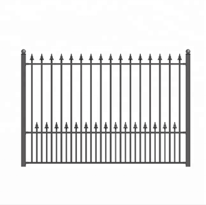 Bảng điều khiển hàng rào thép mạ kẽm thanh lịch với sơn bột màu đen thanh lịch hàng rào lưới mắt cáo & Cổng - Product Image 2