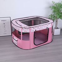 Vente en gros de portail et de maison pour animaux de compagnie pliable et respirant avec grand espace multifonctionnel pour chats et chiens avec fermeture à bouton