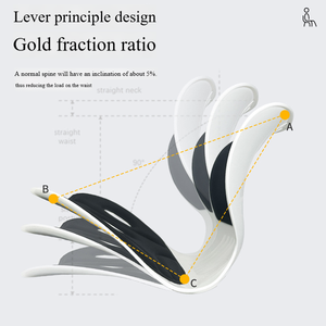 Chaise ergonomique pliable avec support lombaire, dossier réglable, <span class=keywords><strong>correcteur</strong></span> de posture pour adulte, robuste, <span class=keywords><strong>en</strong></span> maille respirante, pour longues heures - Product Image 4