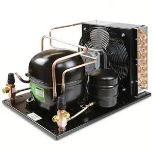 Tubo de cobre para refrigerador NJ6220Z, unidad de condensación de refrigeración, condensador tipo aleta de aluminio