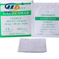 Écouvillon stérile de gaze décelable par rayon X de la CE-éponge chirurgicale comprimée à 12 plis pour les procédures abdominales et l'emballage des plaies
