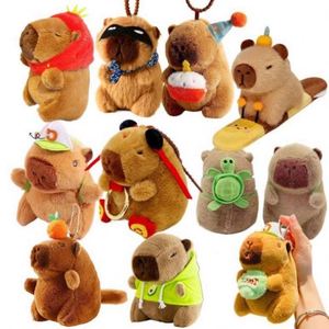 Factory Price Custom Fashion Cute Capibara Keychain <b>Mini</b> Plush Keychain Pendant Toy for Car Keys <b>Backpacks</b> Stuffed Animal Toys - Product Image 4