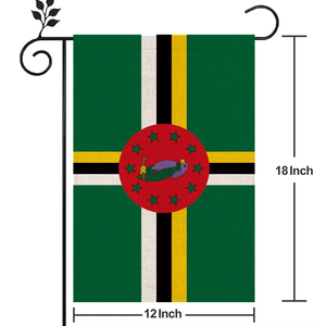 <span class=keywords><strong>Bandera</strong></span> de Dominica Material de lino de alta calidad para exteriores 12*18 pulgadas Más estilos para elegir - Product Image 2