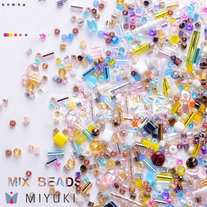 Cuentas de semilla de cristal Miyuki de Japón, 100 gramos, multiforma, <span class=keywords><strong>Delica</strong></span>, <span class=keywords><strong>Rocailles</strong></span>, corte giratorio, Original - Product Image 2