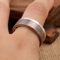 Bague de luxe faite à la main TIZTI en forme de dôme pour homme, avec bande en cobalt décalée, superconductrice, pour mariage, fiançailles, fête, anniversaire, cadeau
