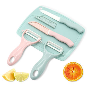 Tijeras multifuncionales para cocina, afilador de traje, mango de plástico, <span class=keywords><strong>mini</strong></span> Cuchillo pequeño de cerámica para frutas, juego de tres piezas - Product Image 2