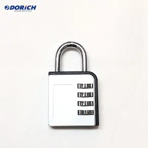 Factory Wholesale 4 Digit Combination Lock Square Heavy Duty Custom Logo Digital 4 Digit Code Waterproof Safety Lock