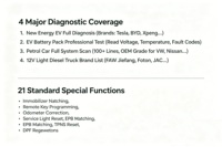 Scanner de Diagnóstico OBD2 Operado por Telefone para EV, Gasolina, Diesel Leve 12V, Detecção de Bateria e Compatível com CAN FD