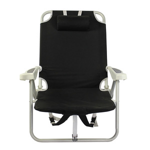 Aluminum Beach Backpack Folding Outdoor Foldable Chair Lounger with Pillow silla plegable - Product Image 4
