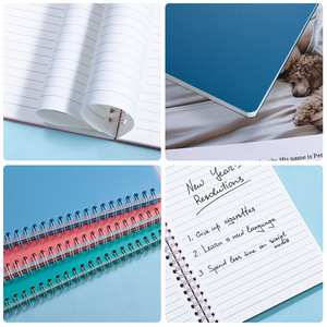 Macaron màu tùy chỉnh A5/B5 máy tính xách tay xoắn ốc ràng buộc pp không thấm nước xoắn ốc máy tính xách tay có tính năng morandi Màu PVC giấy để bán - Product Image 2