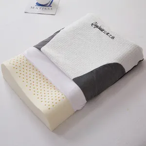 中国制造2023新款针织棉舒适90% 天然乳胶柔软可拆卸保健枕