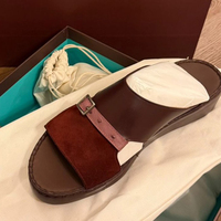 Fabricant de pantoufles personnalisées SHIKOL, vente en gros, pantoufles en cuir véritable faites à la main, sandales arabes du Moyen-Orient, sandales pour hommes