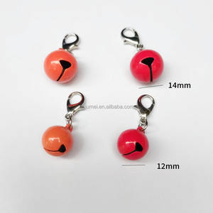 DIY Metal artesanía gato perro árbol de Navidad mascota niños cascabeles Multicolor Mini pequeño latón llavero campanas con cierres - Product Image 6