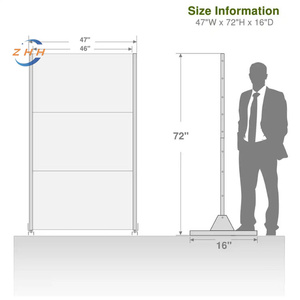 Customizable Outdoor Privacy <strong>Screen</strong>, Privacy <strong>Screen</strong> with Stand Metal Divider <strong>for</strong> Outdoor <strong>Garden</strong> Backyard Patio <strong>Free</strong> <strong>Standing</strong> - Product Image 3