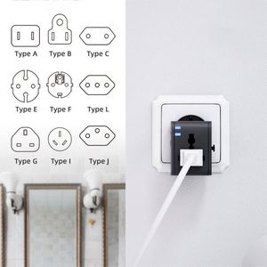 Hot Selling Travel <b>Adapter</b> <b>Plug</b> Custom Logo Worldwide Universal Multi Adapt 2 <b>USB</b> Power <b>Adapter</b> for Corporate - Product Image 6