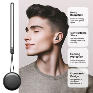 Bouchons d'oreilles insonorisants de sécurité pour le sommeil, haute fidélité, réutilisables, anti-bruit, ajustables, avec filtre pour dormir - Product Image 4