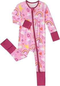 Pijamas <span class=keywords><strong>de</strong></span> Fibra <span class=keywords><strong>de</strong></span> Bambú para Bebés Niños y Niñas, Recién Nacidos Prematuros, con Cierre YKK Bidireccional, Estampado Animal, Ropa Casual <span class=keywords><strong>de</strong></span> Otoño - Product Image 3