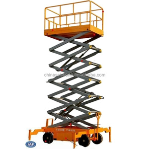 Tragbare Lade ausrüstung der Luft plattform Mobiler <span class=keywords><strong>Lifter</strong></span> <span class=keywords><strong>10m</strong></span> 12m 14m Hydraulische mobile Scheren bühne mit Auslegern - Product Image 2