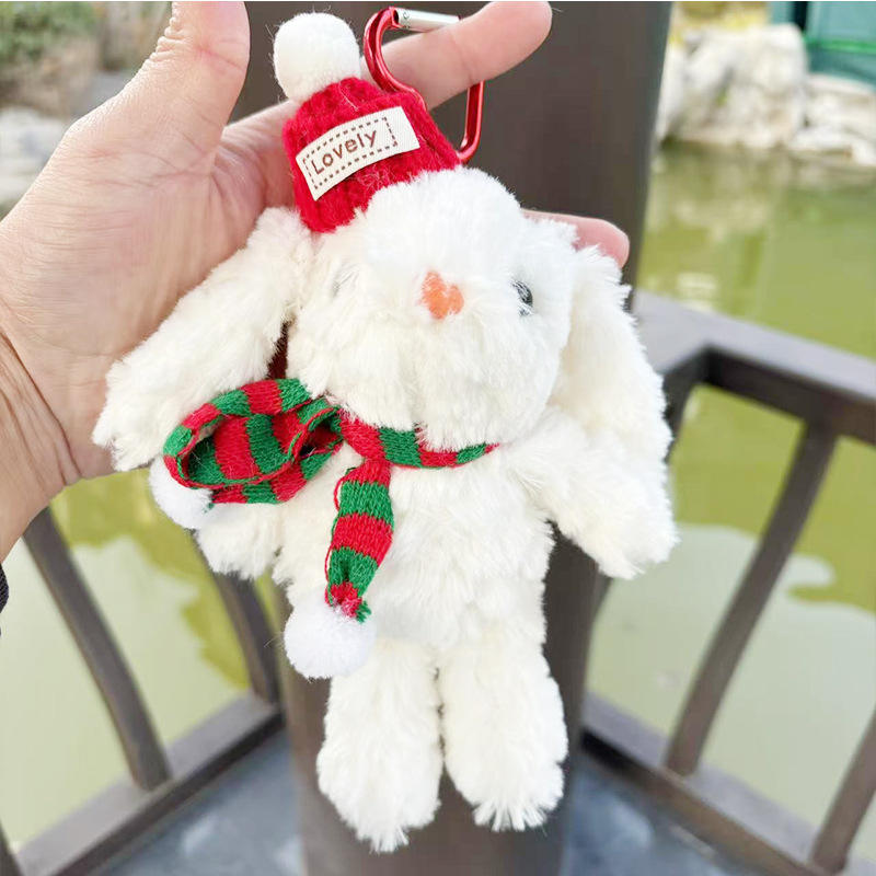 Red and green scarf love buckle - 17cm