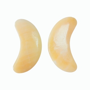 Portable Beige Yellow <b>jade</b> Guasha Facial scraping board gua sha stone for face - Product Image 2