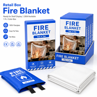 Couvertures anti-feu 40*40 pouces certifiées CE, emballage en carton fibre de verre avec support d'emballage EPR allemand