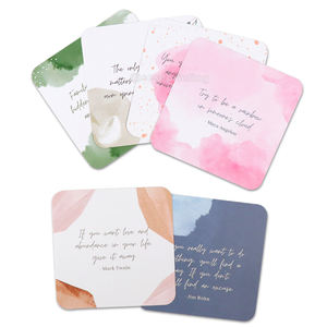 <span class=keywords><strong>Carte</strong></span> de santé mentale au Design personnalisé, cartes d'affirmation de Relaxation avec boîte - Product Image 5