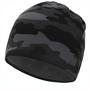 Gorro de punto acrílico con diseño de calavera para hombre y mujer, cálido para invierno, ideal para playa y viajes, tejido común, venta al por mayor - Product Image 3