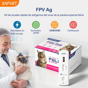 Prueba Veterinaria Rápida FPV Ag para Gatos, Kit de Diagnóstico de Panleucopenia Felina y Parvovirus Felino, Proveedor de Kits de Pruebas Veterinarias - Product Image 1