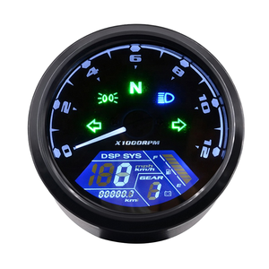 RTS Universal LED <strong>Digital</strong> Indicator Tachometer Fuel Meter Gauge 12000RPM Speedometer Night Vision LCD <strong>Dial</strong> Odometer New for - Product Image 6
