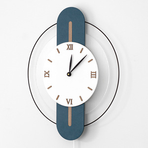 Nordic Luxury Transparent Wooden <b>Wall</b> <b>Clock</b> Modern Simple Design for Home <b>Living</b> <b>Room</b> <b>Wall</b> Hanging Fashion Creative <b>Clock</b> - Product Image 2