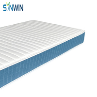 Matelas de lit à ressorts Bonnell de qualité supérieure de 18 cm avec design à dessus rigide pour un bon sommeil