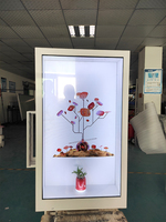 86 pouces taille humaine interactive transparente LCD vitrine 3D hologramme boîte écran tactile holo portrait projection en temps réel