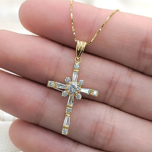 Collier à motif géométrique européen et américain pour femmes, pendentif élégant de style français, bijoux, accessoires de mode - Product Image 1