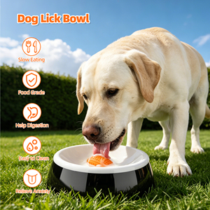 Comedero Lento Portátil de Plástico Seguro para Perros, Cuenco Giratorio con Bola para Lamer Vigorosamente; Alivia la Ansiedad y Calma a los Perros - Product Image 4