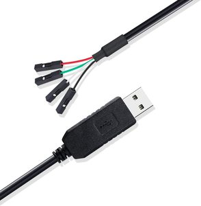 Cable USB A a Dupont de 4 Pines con Paso de 0.1'', TTL 3.3V 5V UART, Personalizable con FTDI FT232RL, para Router, GPS, Descarga y Depuración - Product Image 3