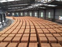 Ligne de production de briques en argile avec four rotatif tunnel, four de fabrication de briques standard à haut rendement et longue durée de vie, à commande manuelle