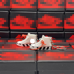 Nuevo precio de fábrica al por mayor respetuoso con el medio ambiente aleación de zinc duradero plástico PVC caucho baloncesto <span class=keywords><strong>3D</strong></span> Mini zapato modelo zapatilla llavero - Product Image 2