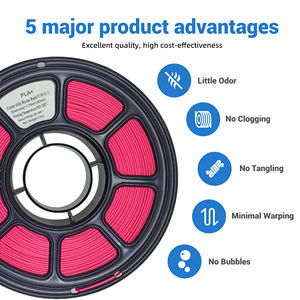 Filamento PLA de Seda Rojo Rosa HYZHTA HY271 para Impresora 3D, 1.75mm de Diámetro, Bobina de 1kg (2.2 Lbs), 330m de Longitud, Certificado CE ROHS - Product Image 3